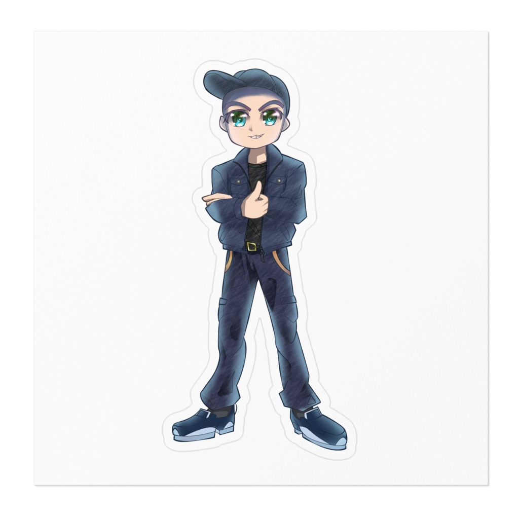 作業着お兄さん ステッカー