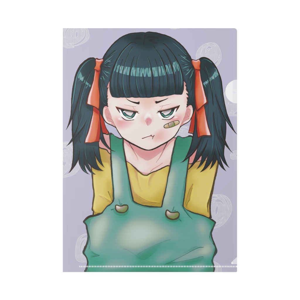 『前髪をぱっつんにされました。不服です。』クリアファイル