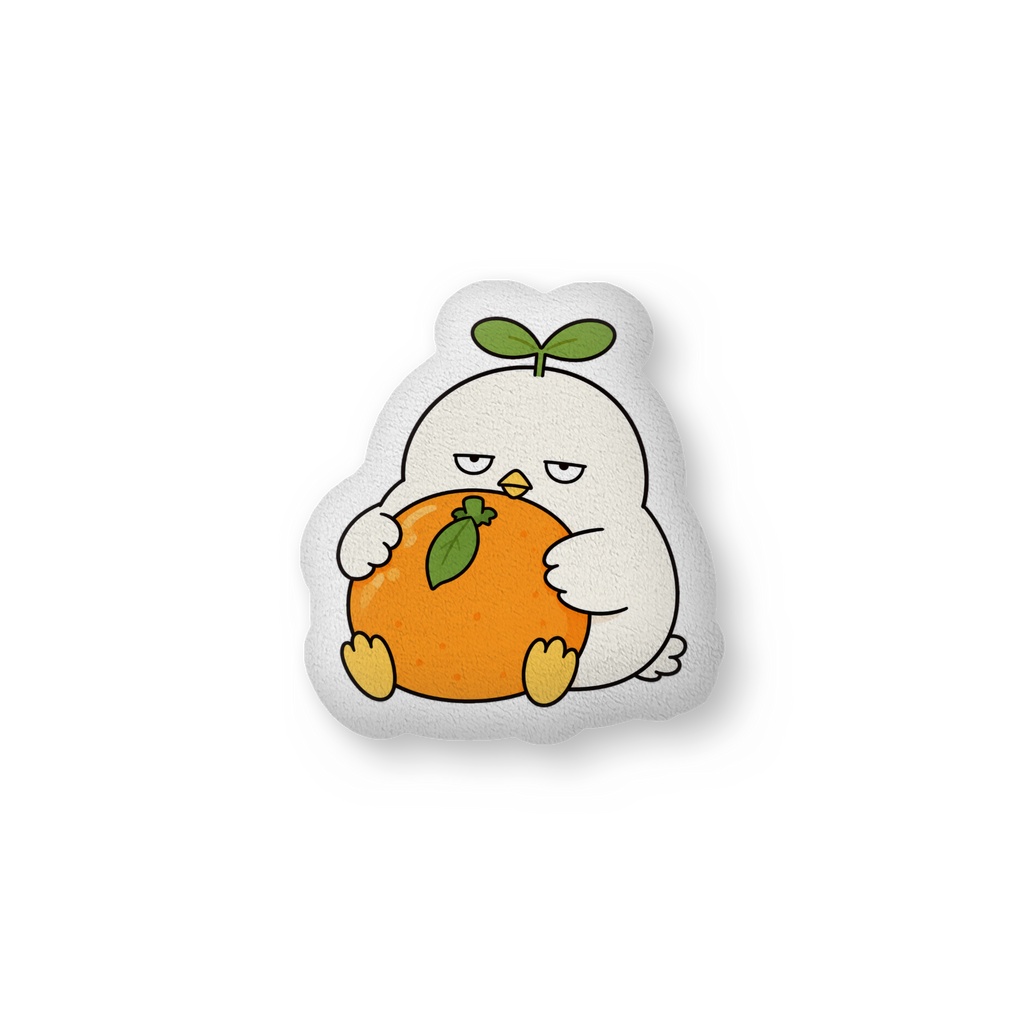 こもりのふかふかクッション(みかん)
