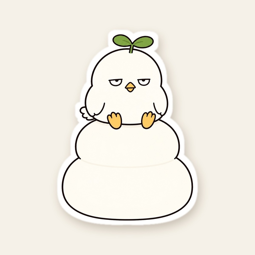 こもりのふかふかクッション（鏡もち）
