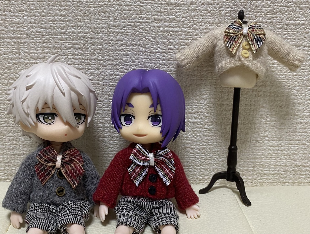 リボンカーディガン
