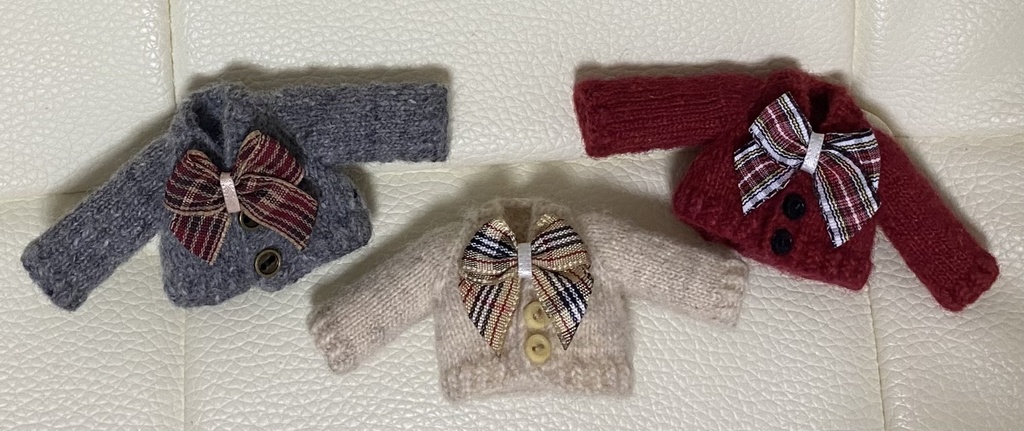 リボンカーディガン