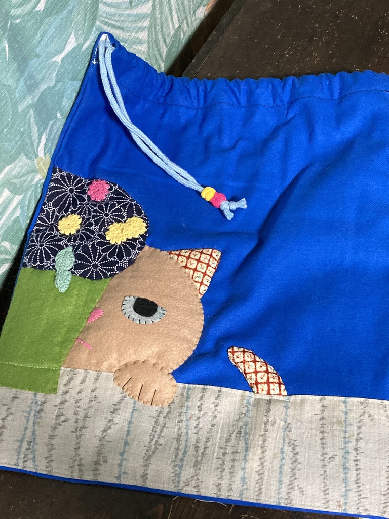 ニャン袋・ふっくら【あお】