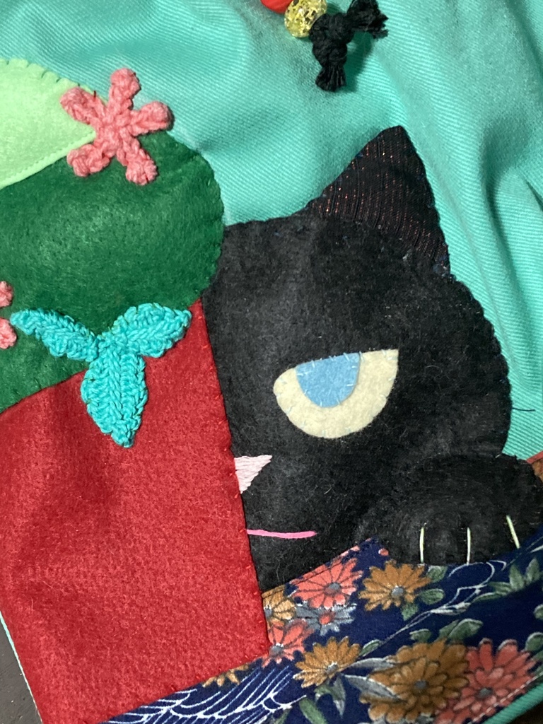 ニャン袋・ふっくら【みどり】