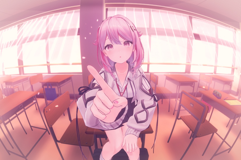 VRChat向けオリジナル3Dモデル「ゆうぎり」-YUGIRI-