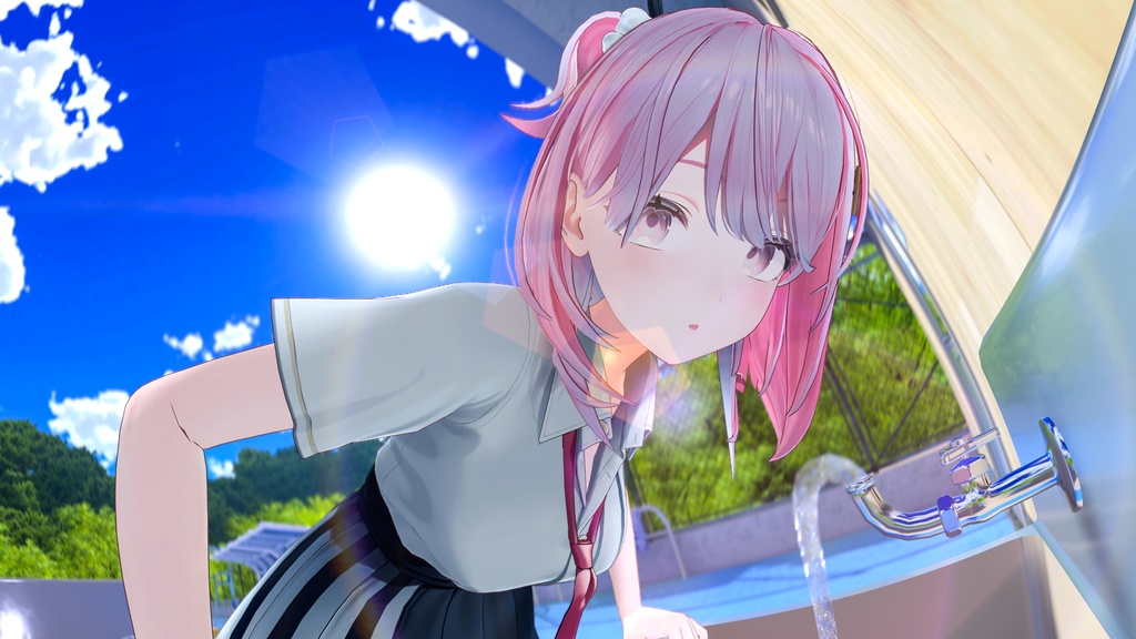 VRChat向けオリジナル3Dモデル「ゆうぎり」-YUGIRI-