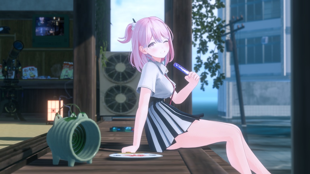 VRChat向けオリジナル3Dモデル「ゆうぎり」-YUGIRI-