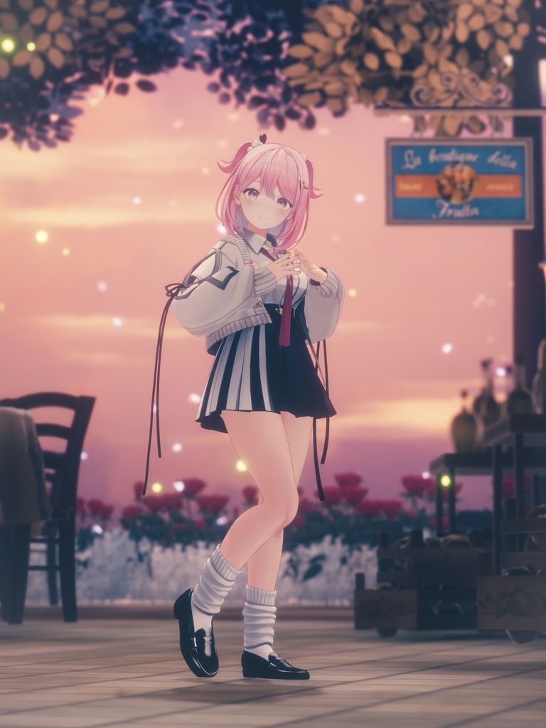 VRChat向けオリジナル3Dモデル「ゆうぎり」-YUGIRI-