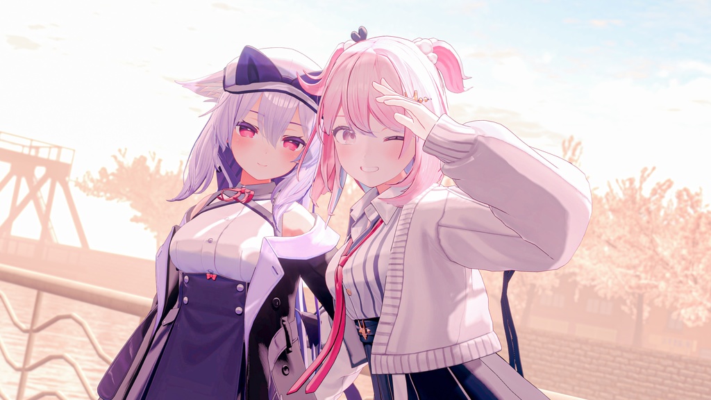 VRChat向けオリジナル3Dモデル「ゆうぎり」-YUGIRI-