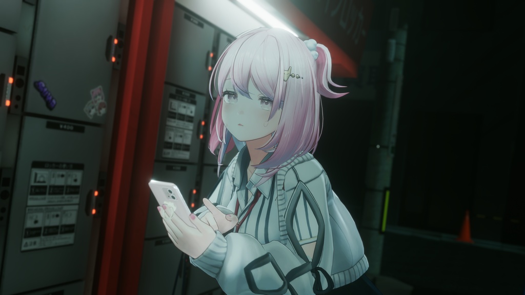 VRChat向けオリジナル3Dモデル「ゆうぎり」-YUGIRI-