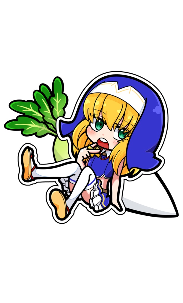 大根ガールステッカー