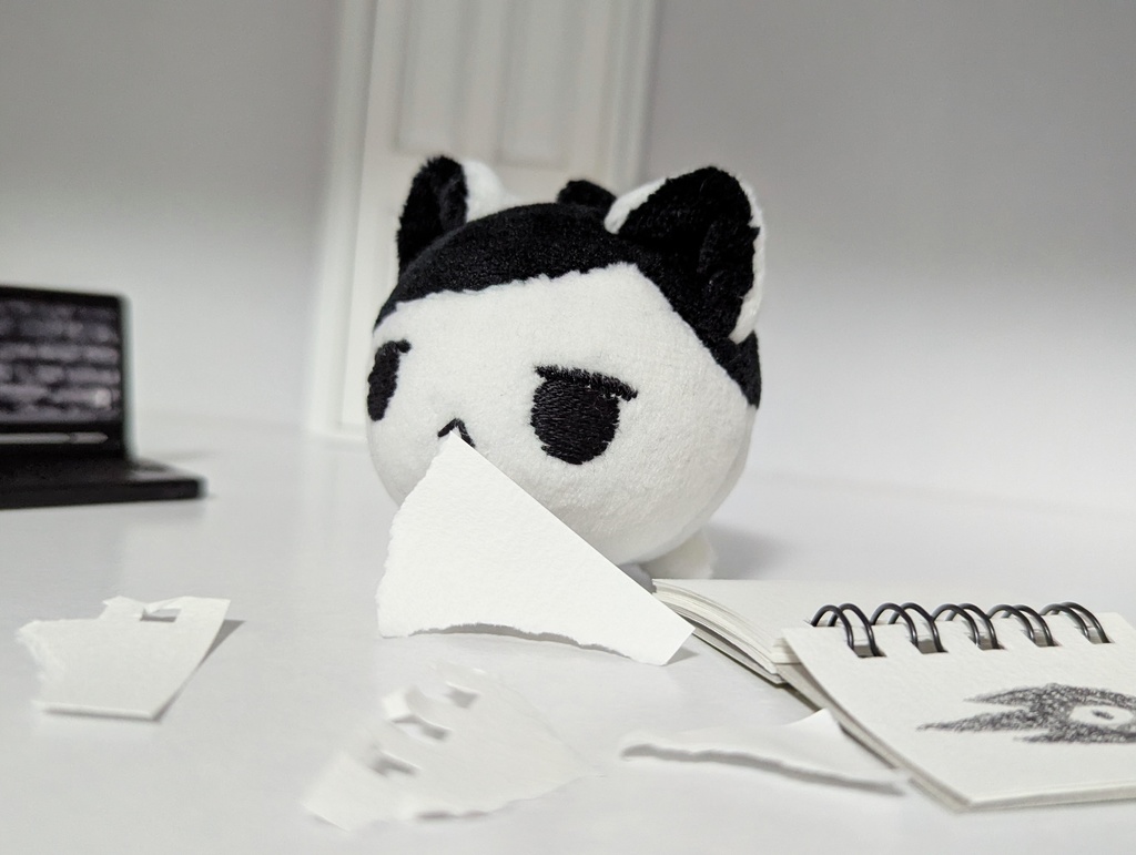 ぬいぐるみ オモリ(ネコ) - いぬごやのへそくり - BOOTH