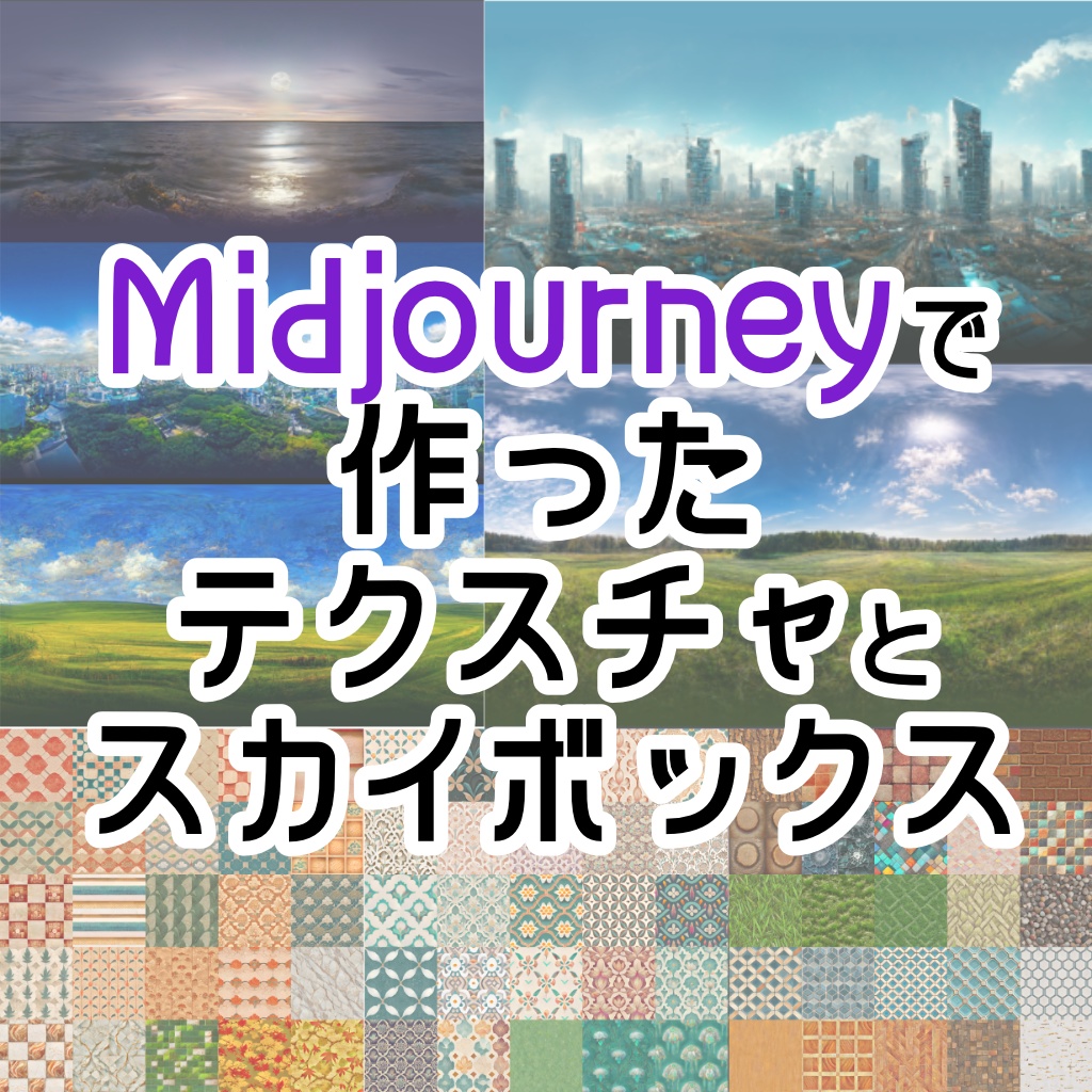 Midjourneyで作ったテクスチャとスカイボックス