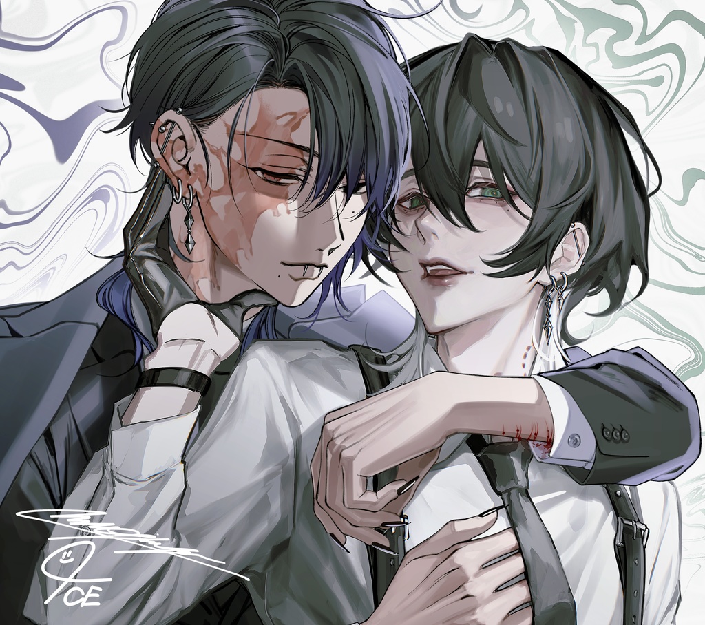 麦田屋×4CE　直筆サイン入り合作複製色紙