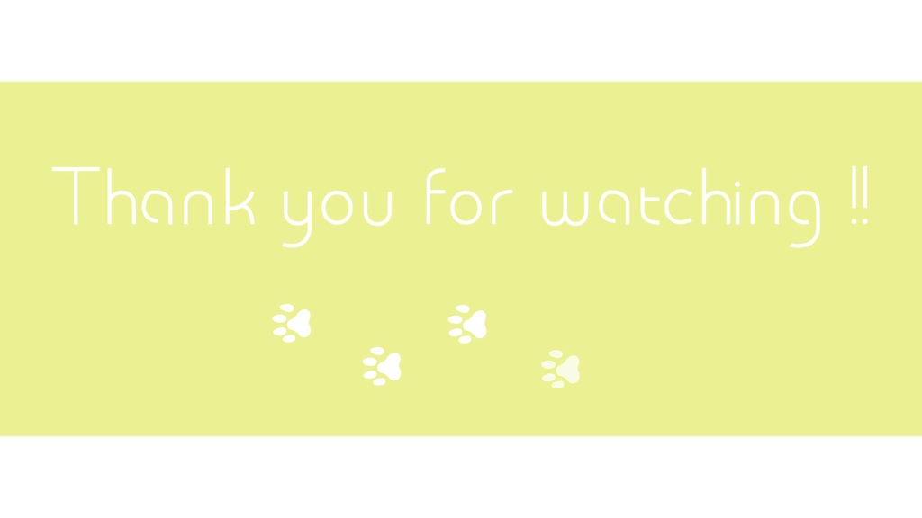 【Vtuber・配信者向け】終了動画あしあとver.5色セット