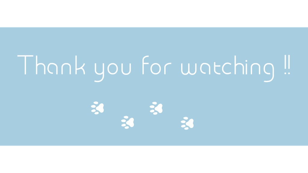 【Vtuber・配信者向け】終了動画あしあとver.5色セット