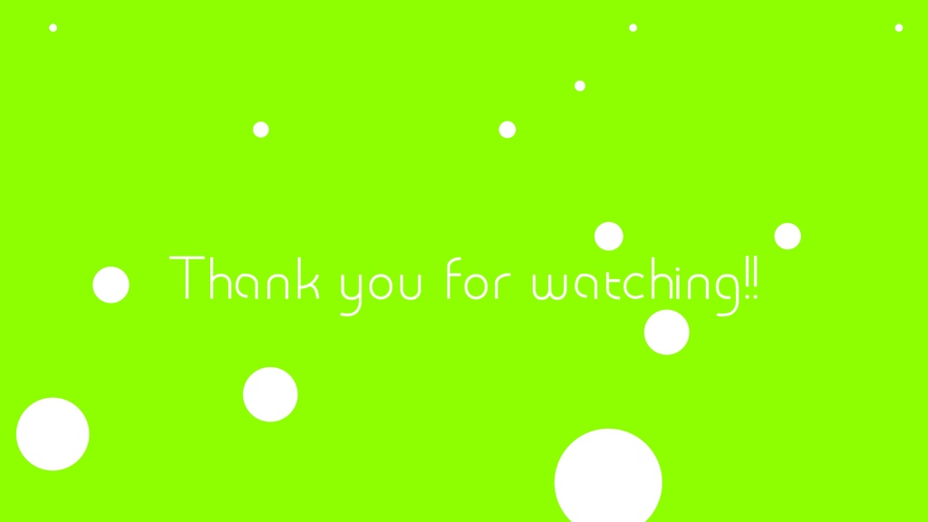 【Vtuber・配信者向け】終了動画ばぶるver.5色セット