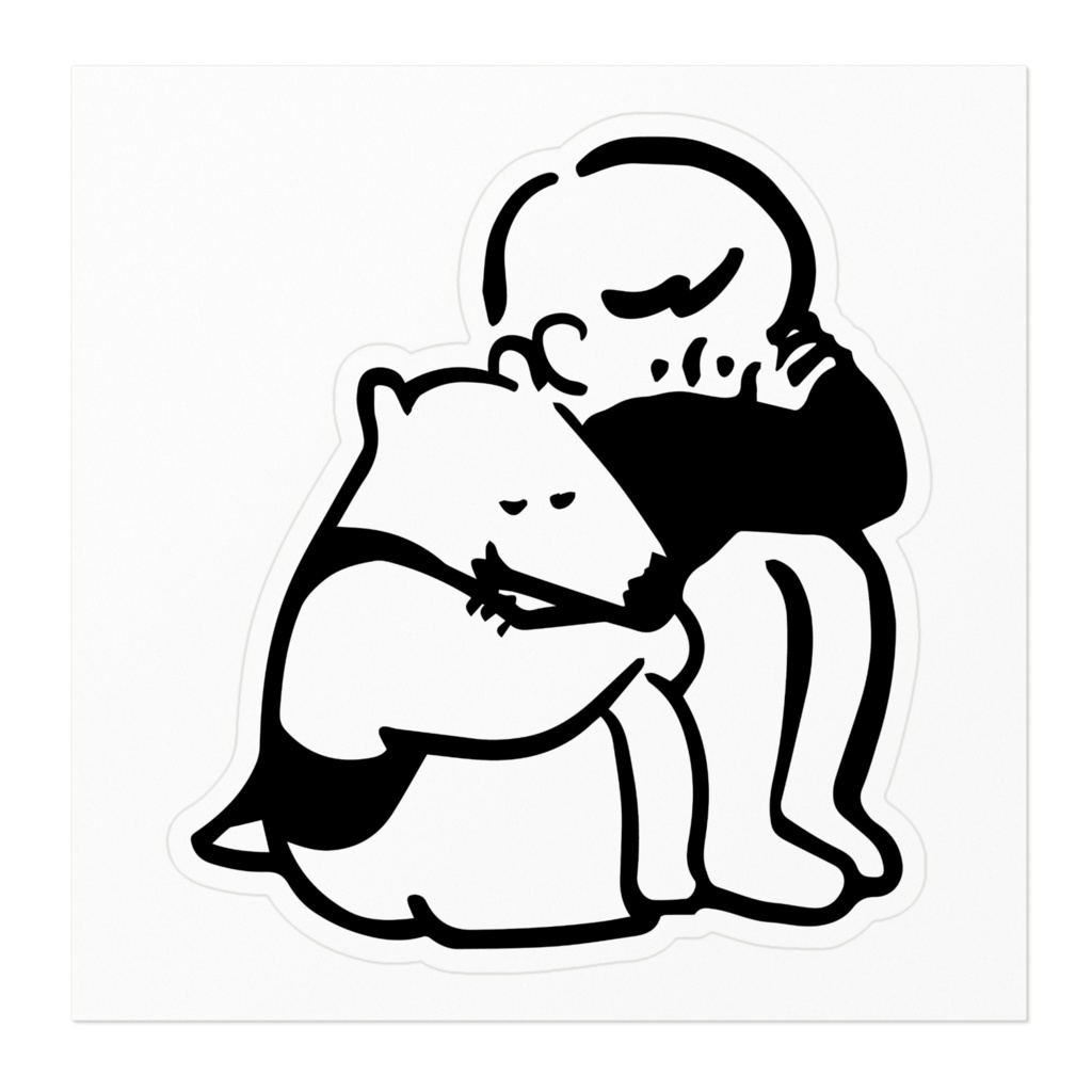 寄り添いアリクイくん ステッカー