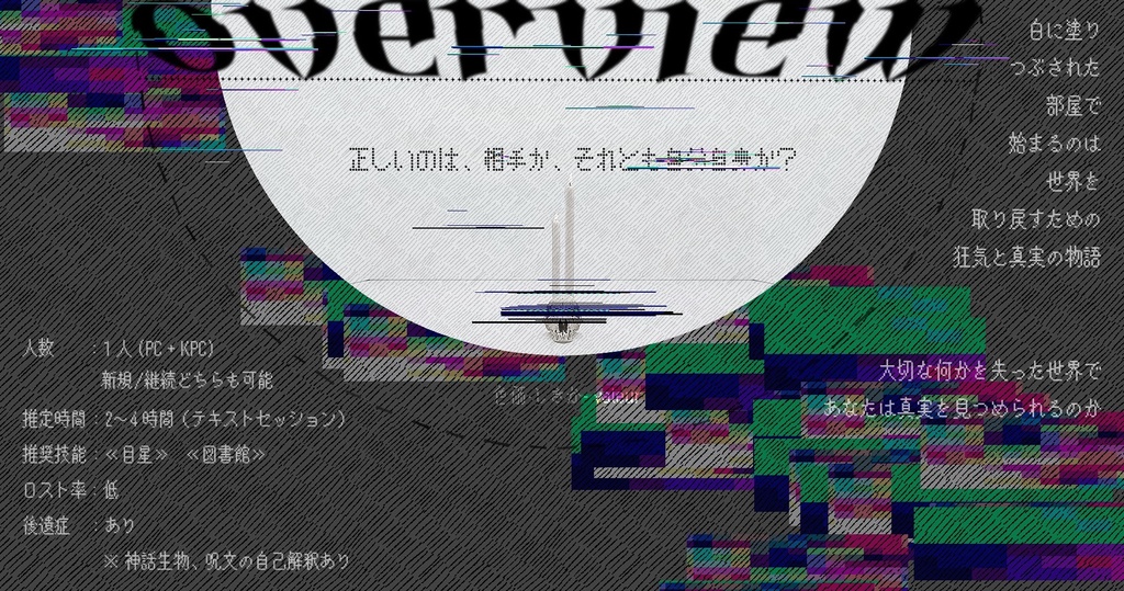 【クトゥルフ神話TRPG6版】序文:白い部屋【シナリオ集】SPLL:E190312