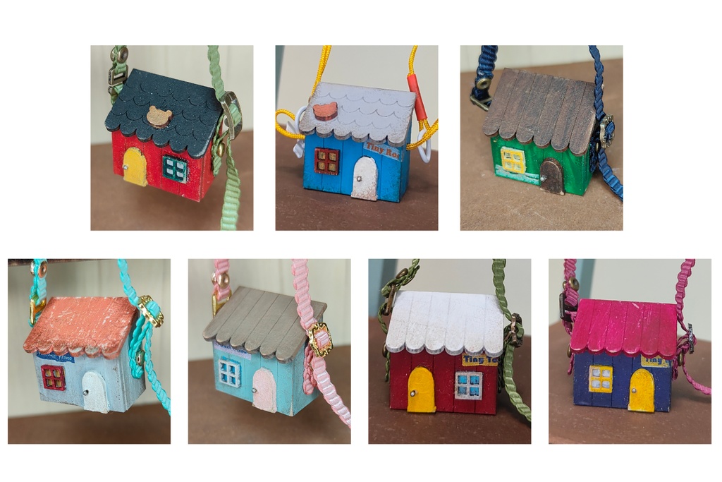 ドール用おうち型ショルダーバック｜小サイズ