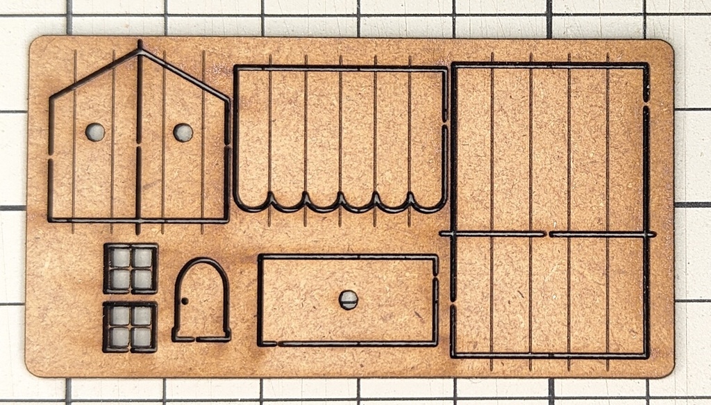 ぬりえシリーズ おうち型ちいさいサイズのキット
