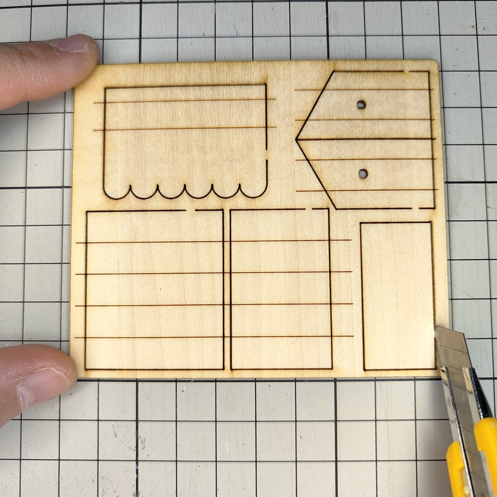 ぬりえシリーズ おうち型おおきいサイズのキット