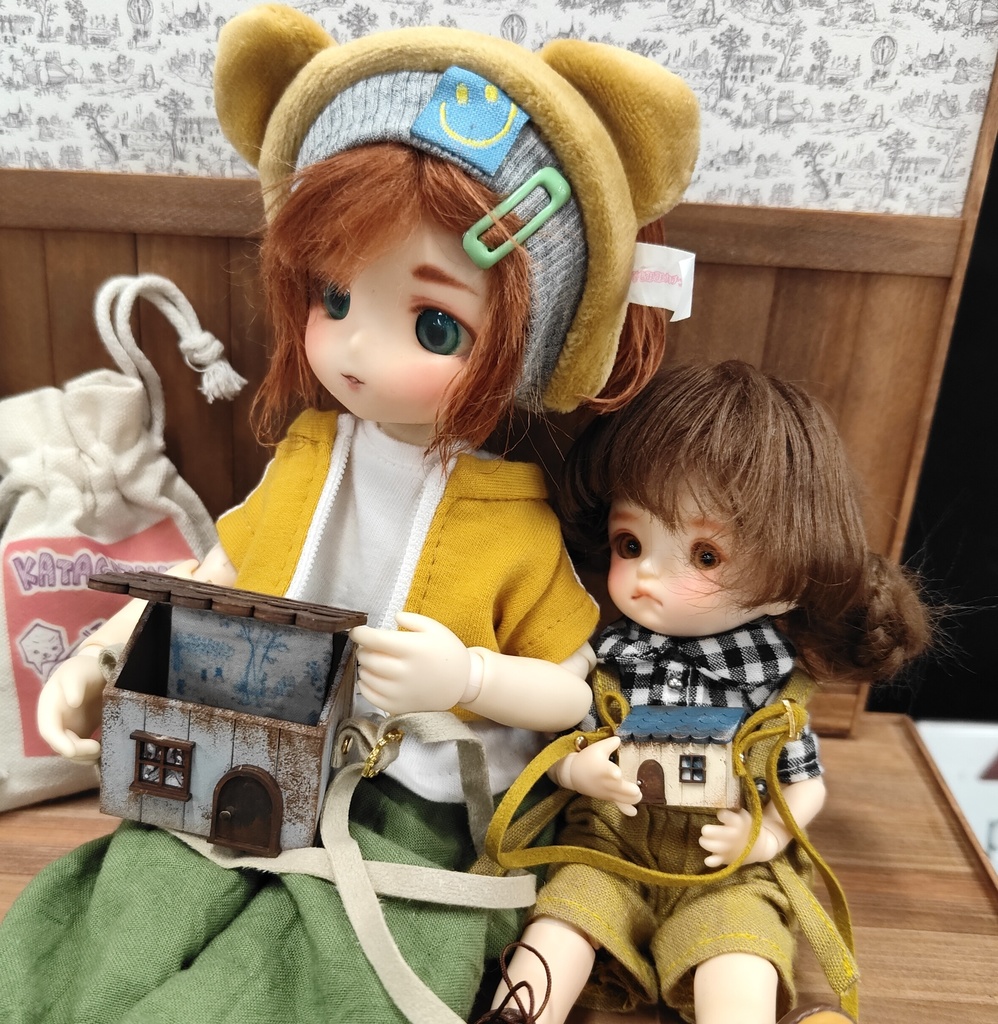 ぬりえシリーズ おうち型ちいさいサイズのキット シナベニア版