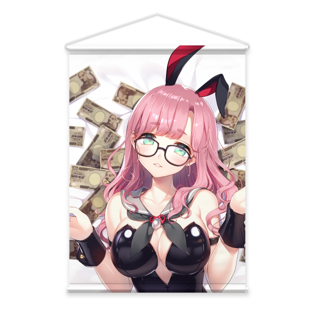 子守うた 1周年記念グッズ おっぱいマウスパッド(メッセージ入りポストカード付)