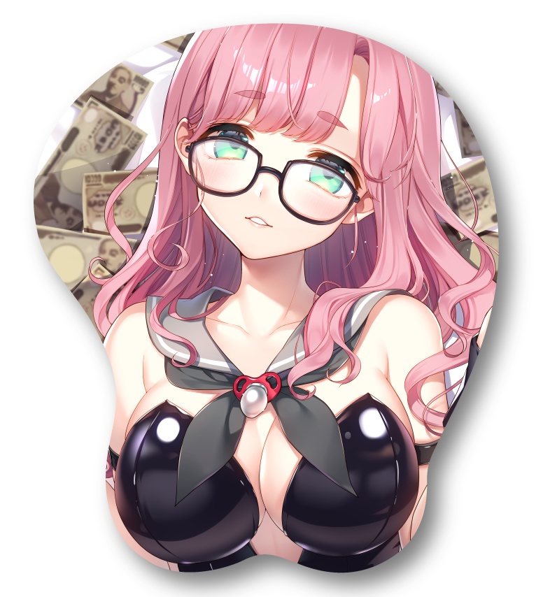 子守うた 1周年記念グッズ おっぱいマウスパッド(メッセージ入りポストカード付)