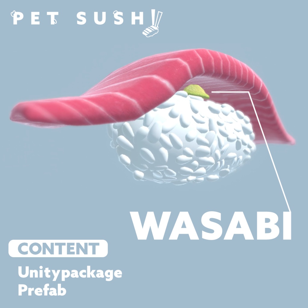 PET SUSHI MAGURO(Tuna) (VRCHAT/SDK3)