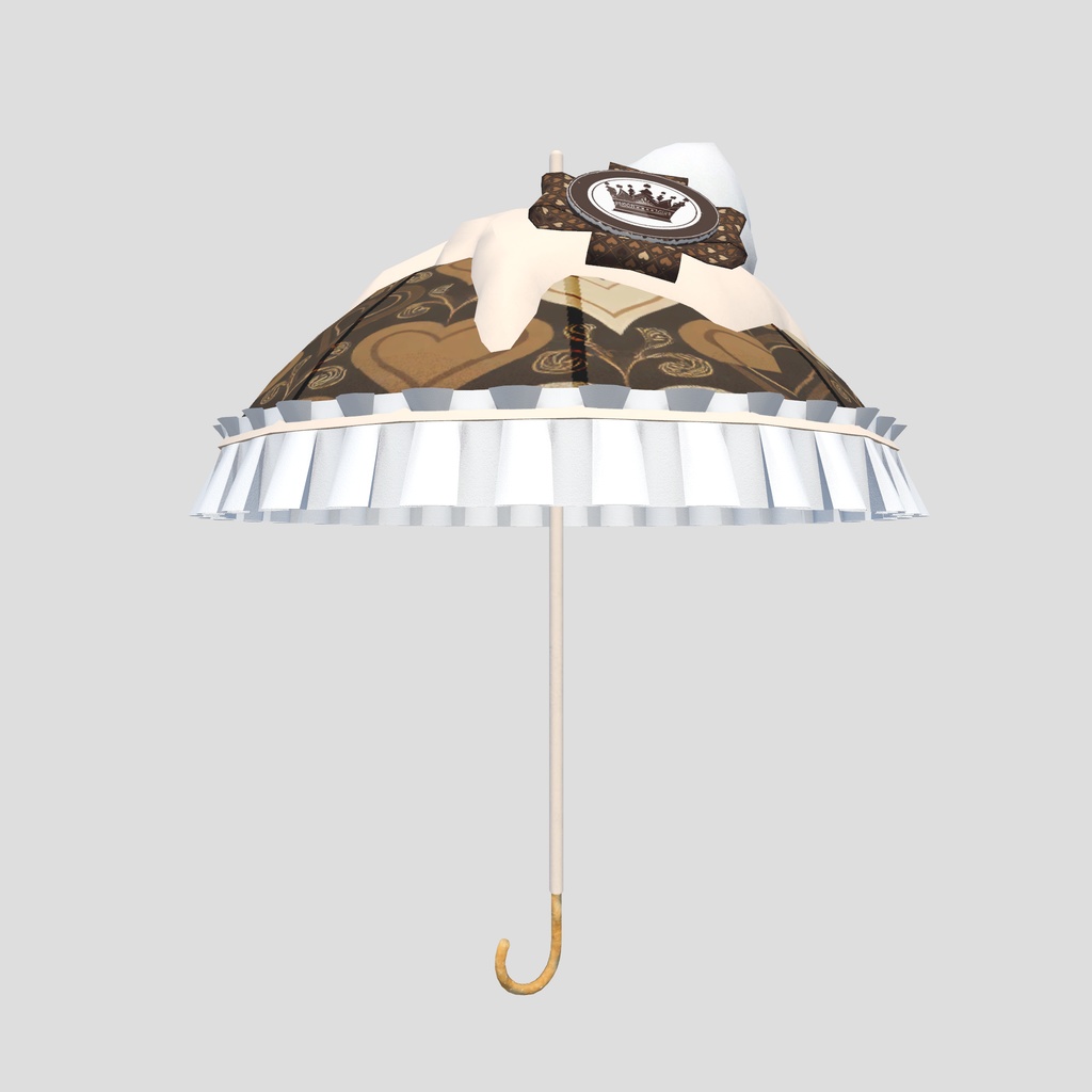 バレンタイン用チョコレートモチーフ傘 Valentine's Day chocolate umbrella by イカめし