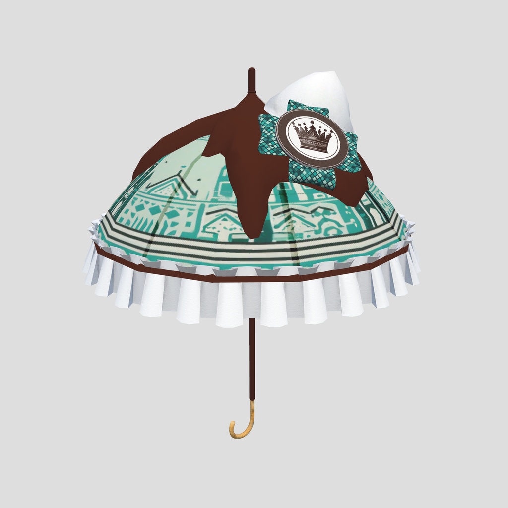 バレンタイン用チョコレートモチーフ傘 Valentine's Day chocolate umbrella by イカめし