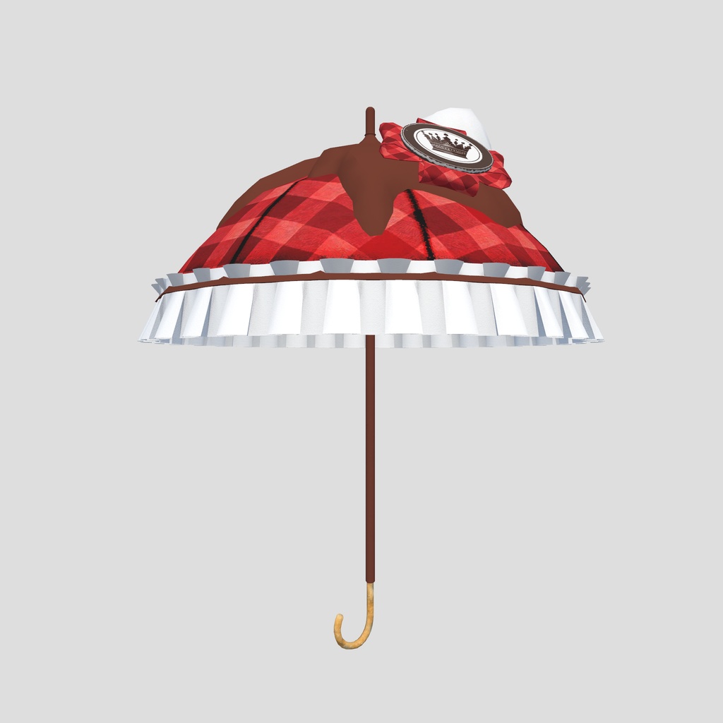 バレンタイン用チョコレートモチーフ傘 Valentine's Day chocolate umbrella by イカめし