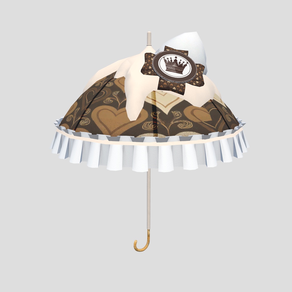 バレンタイン用チョコレートモチーフ傘 Valentine's Day chocolate umbrella by イカめし