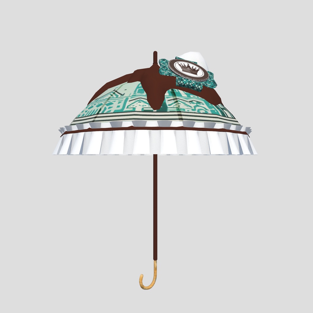 バレンタイン用チョコレートモチーフ傘 Valentine's Day chocolate umbrella by イカめし