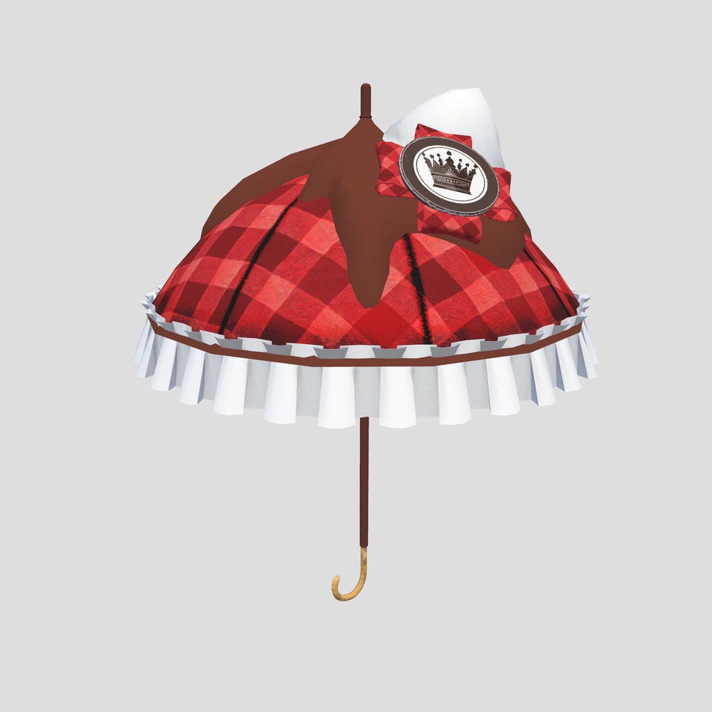 バレンタイン用チョコレートモチーフ傘 Valentine's Day chocolate umbrella by イカめし