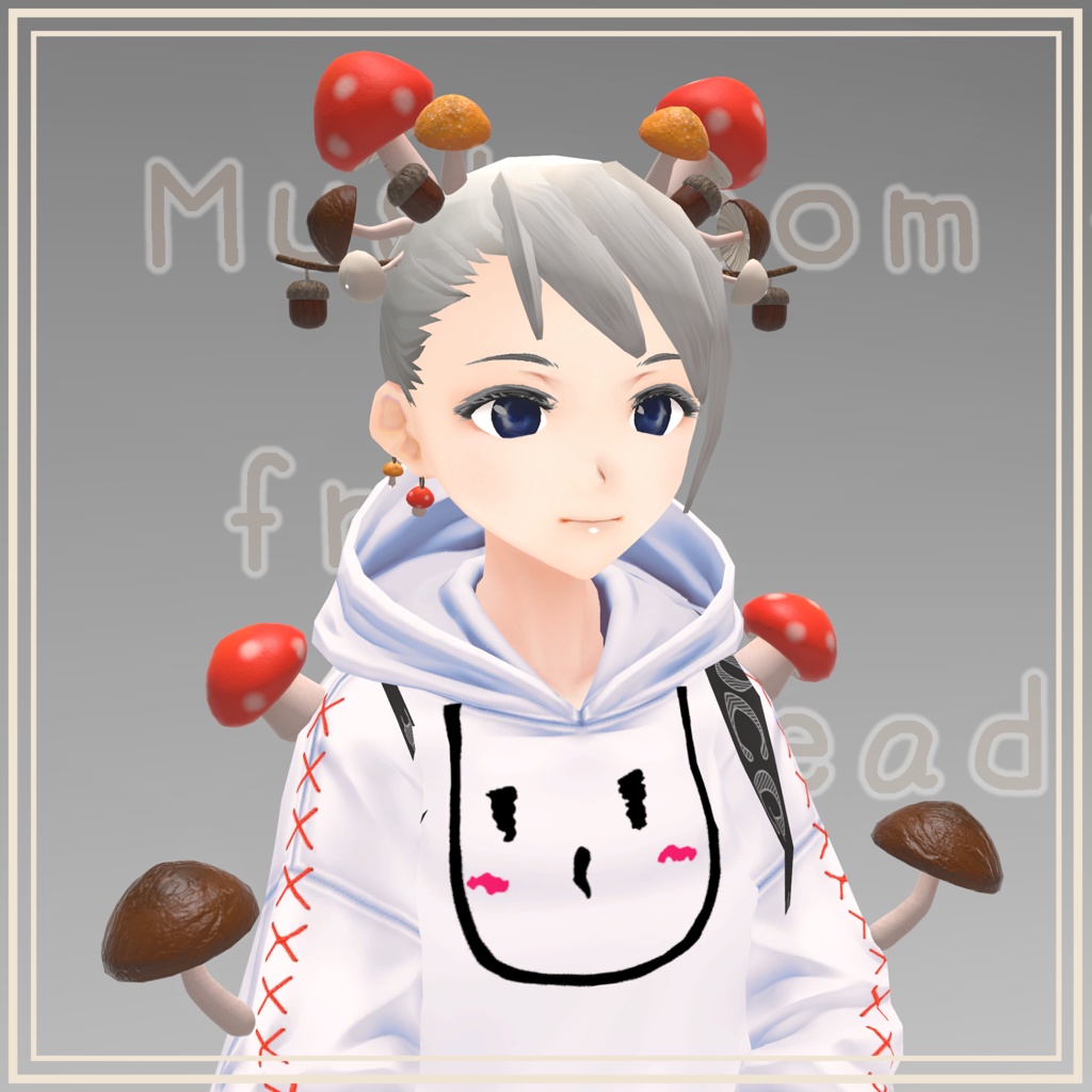 頭からキノコ Mushroom from Head - by IKAmeshi