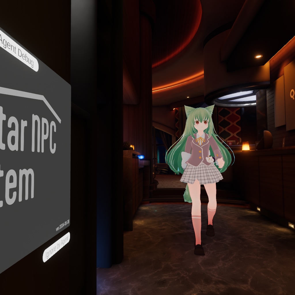 AvatarNPCセットアップシーン - LuminousHotel
