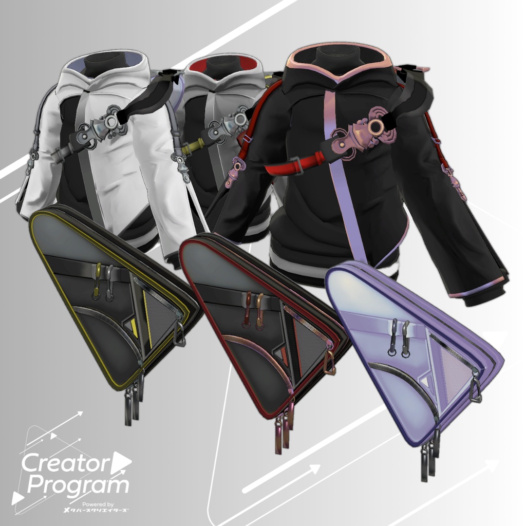 男性アバター向け衣装『M_MessengerBag』 - By DEMITASS-KUN / CP2