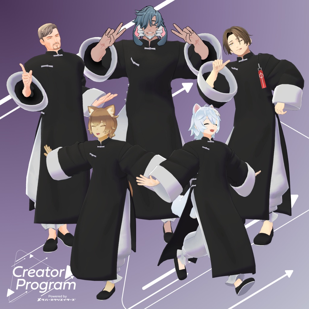 メンズ用チャイナ『-素馥- (SuFu)』 By バーチャル餓狼ロロミ / CP3