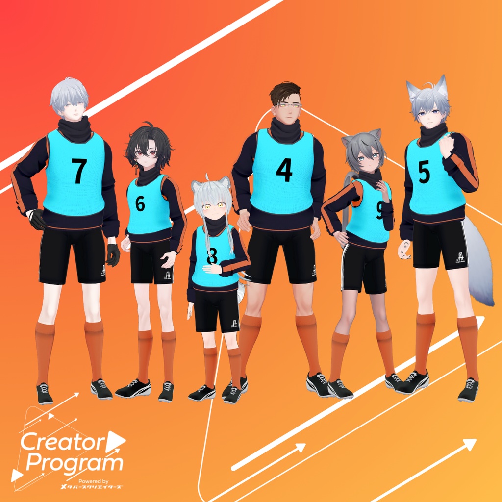 男性アバター向け衣装『Sports Wear PISTE』 - By 立下あわ / CP5