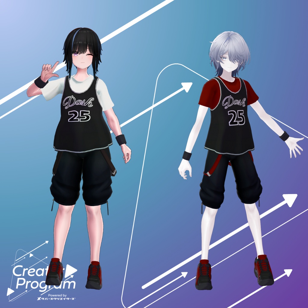 男性アバター向け衣装『St Basket Tanktop』 - By 立下あわ / CP5