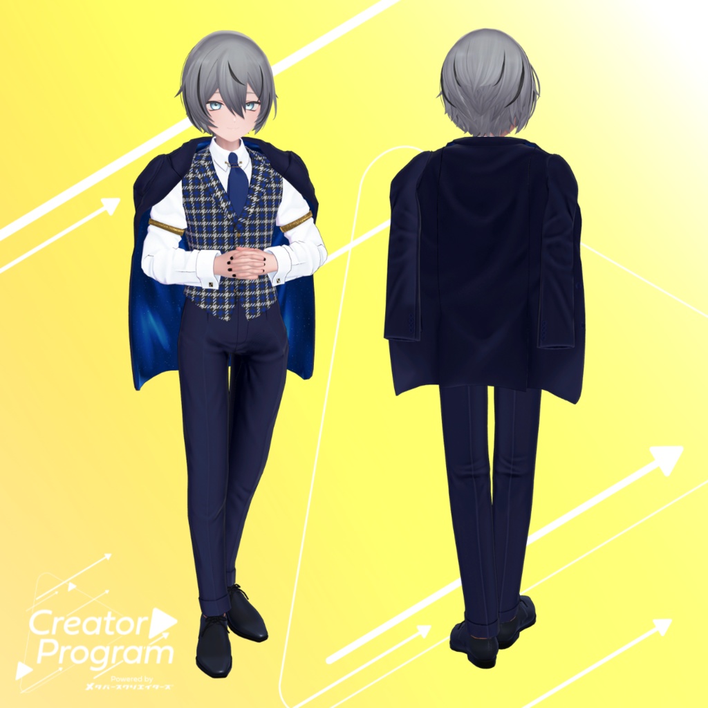 男性アバター向け衣装『ShoulderSuitSet』 - By 竹流 / CP1