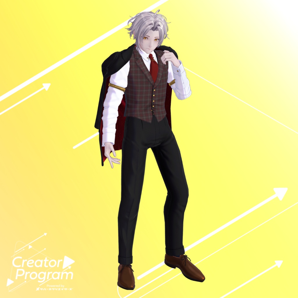 男性アバター向け衣装『ShoulderSuitSet』 - By 竹流 / CP1