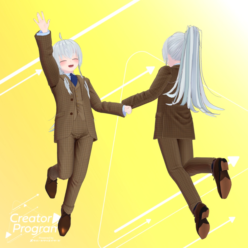 男性アバター向け衣装『ShoulderSuitSet』 - By 竹流 / CP1