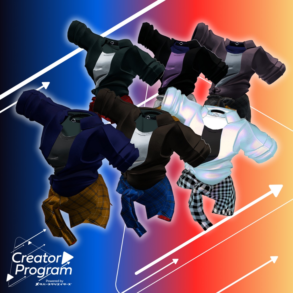 男性アバター向け衣装『NowNow』 - By DEMITASS-KUN / CP2