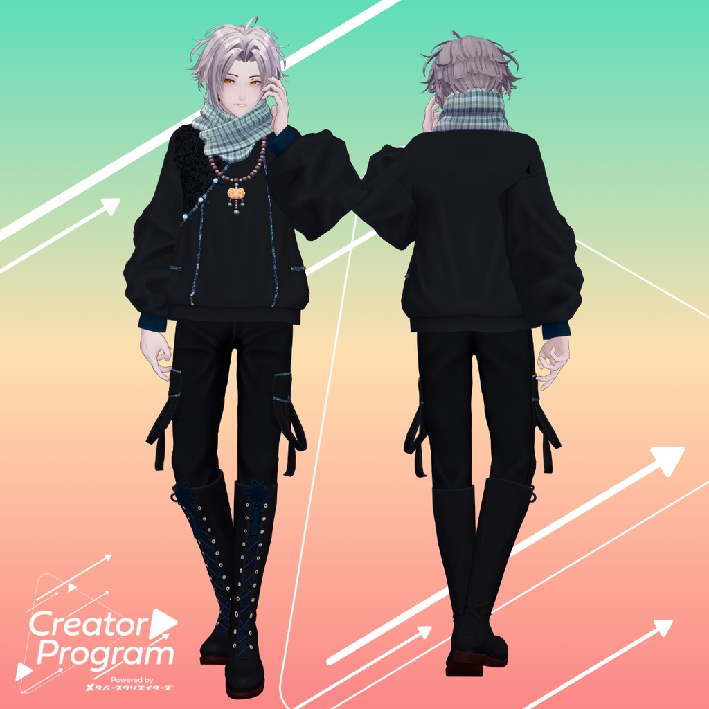 男性アバター向け衣装『SilkBloomJacket』 - By 伊ノ本カズラ / CP4