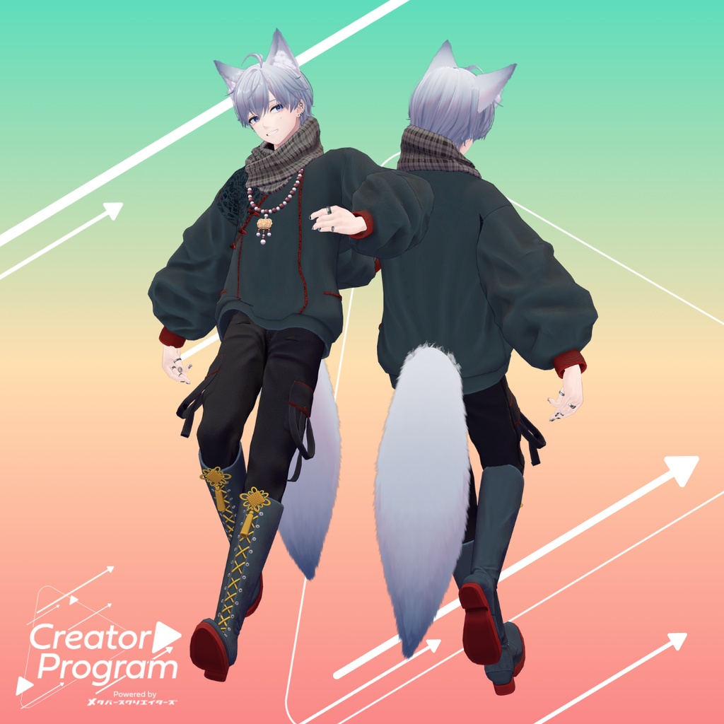 男性アバター向け衣装『SilkBloomJacket』 - By 伊ノ本カズラ / CP4