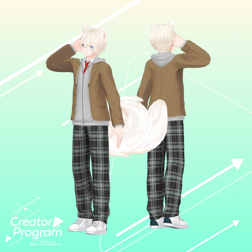 男性アバター向け衣装『theGAKUSEIFUKU』 - By みけじん / CP6