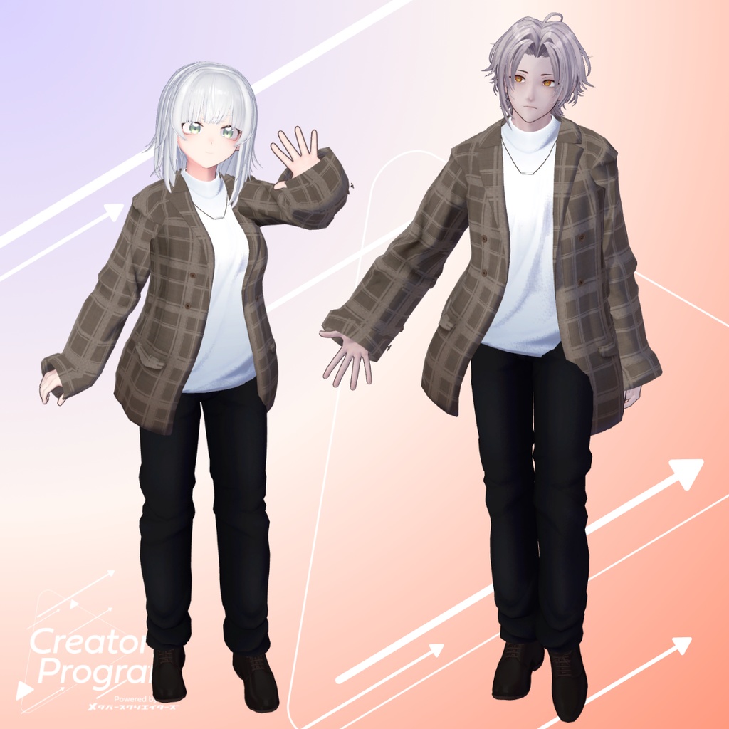 男性アバター向け衣装『Over Size Jacket』 - By 立下あわ / CP5